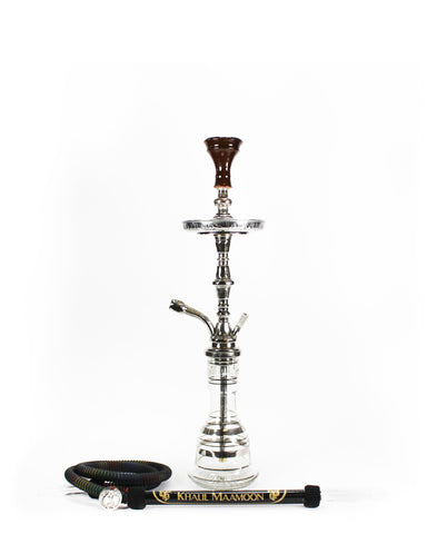 Shamadan 1 Level Silver - Hookah Junkie