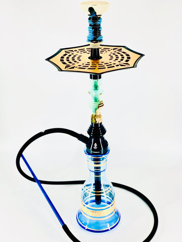 B2 Hookah® Precious Cut Collection™ California Sky Blue - Hookah Junkie