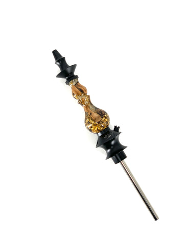 Regal Bishop  Stem Custom Gold Wine Wood - Hookah Junkie