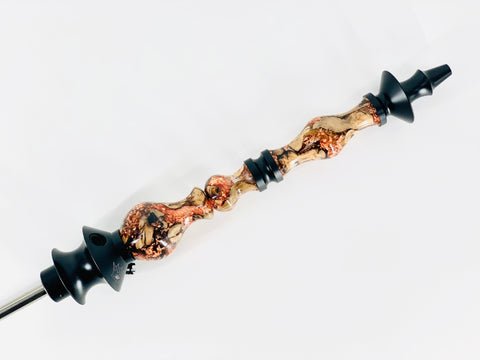 Regal King  Stem Custom Gold Flakes Resin - Hookah Junkie