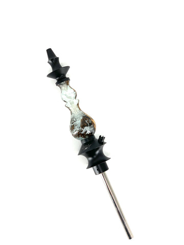 Regal Bishop dark wood clear white - Hookah Junkie