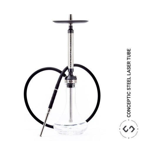 Conceptic Hookah Steel (with base - Hookah Junkie