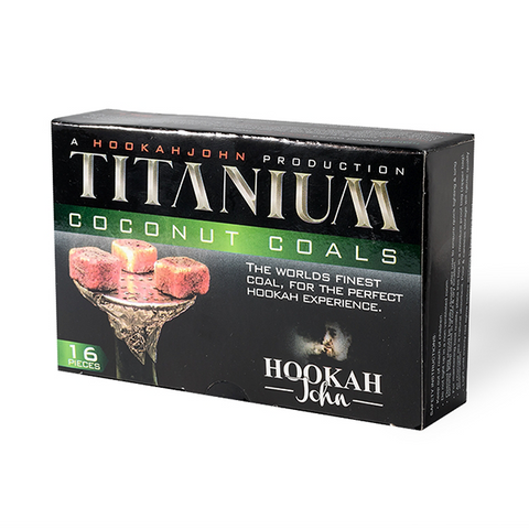 Titanium Coconut Coal 16ct Box - Hookah Junkie