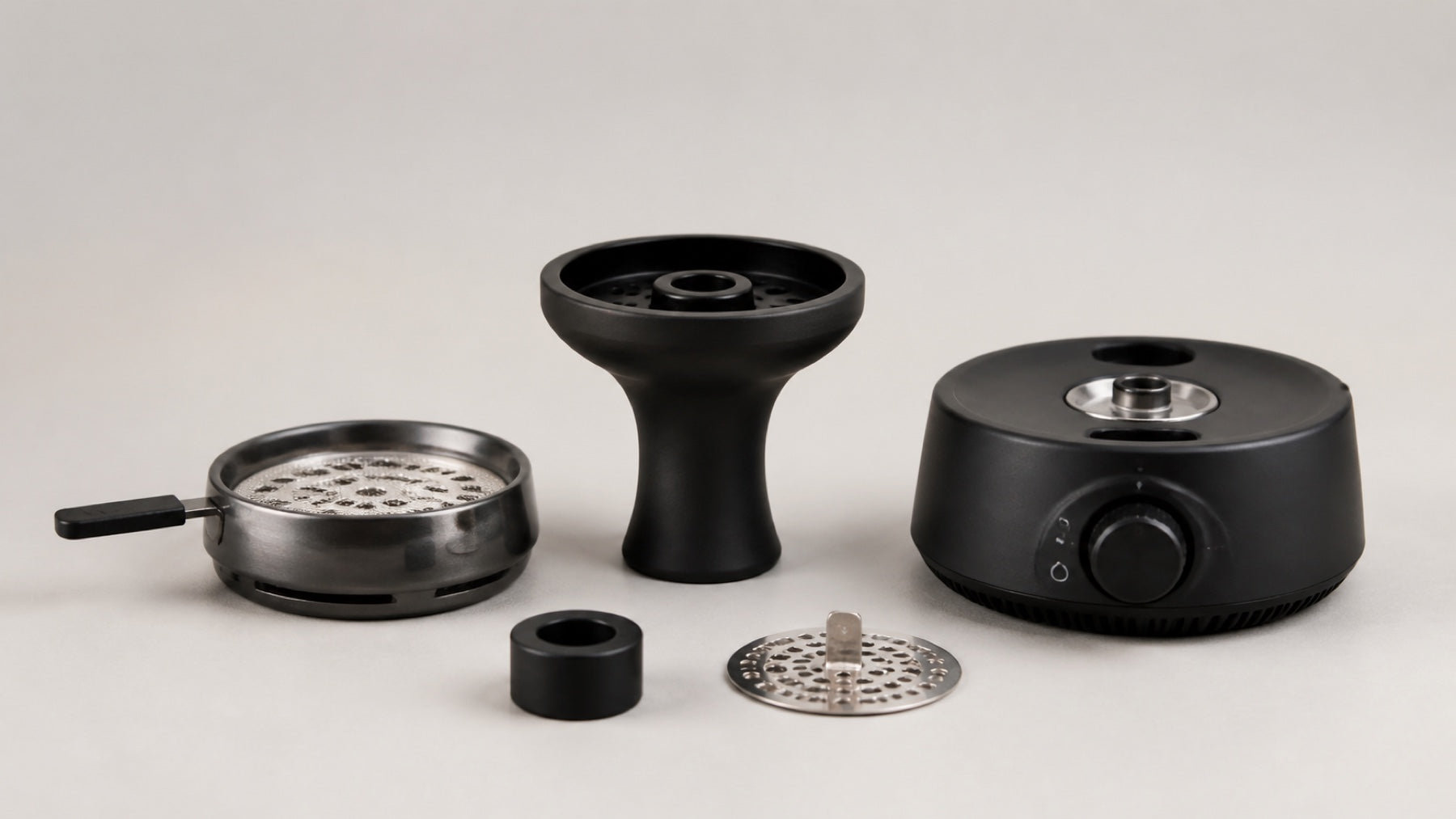 Electric bowl components and an unplugged control unit