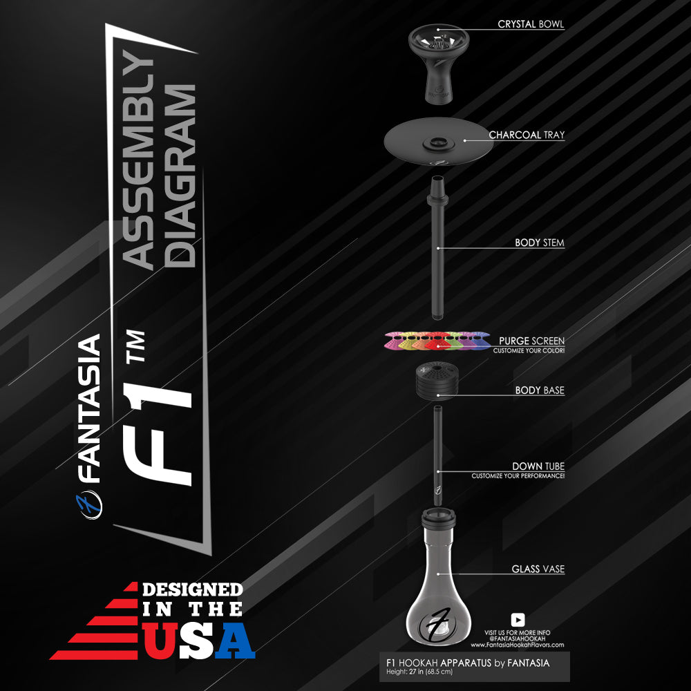 FANTASIA F1 HOOKAHS - Hookah Junkie
