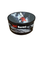 360 Sarma sea buckthorn rose hookah tobacco can on a white background