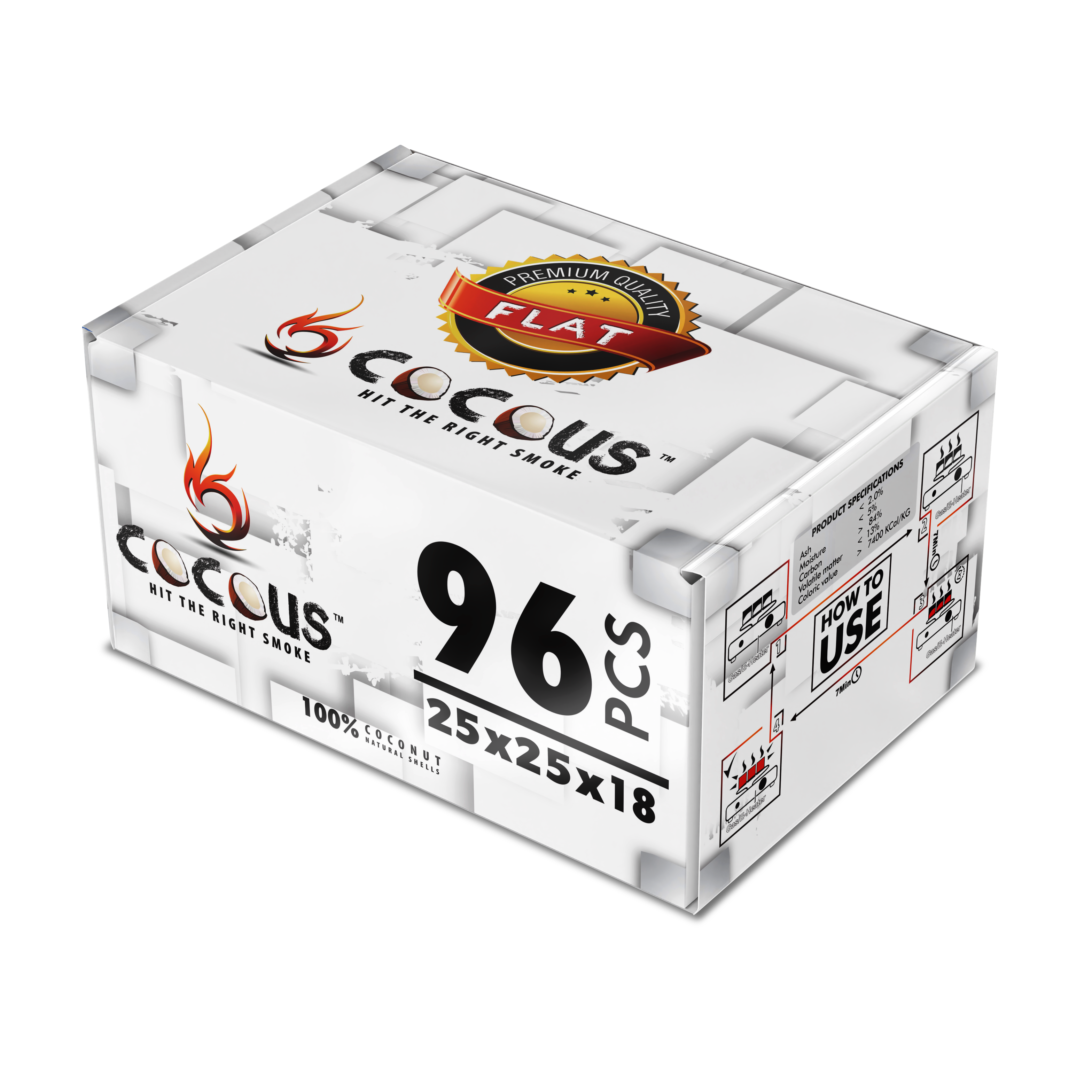 Cocous Coconut Charcoal - Hookah Junkie