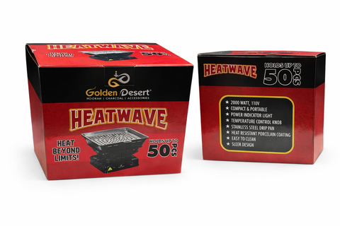 Golden Desert Heatwave  Charcoal Burner - Hookah Junkie