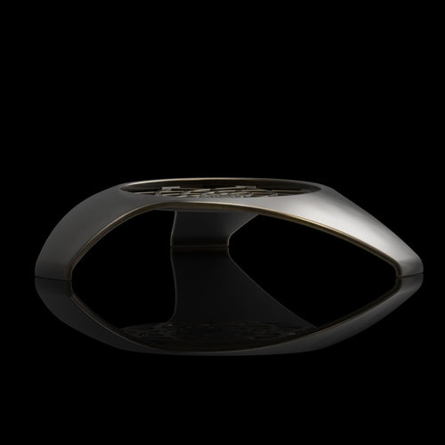 Aeras Bronze Lace Charcoal Holder And Ash Tray, side view