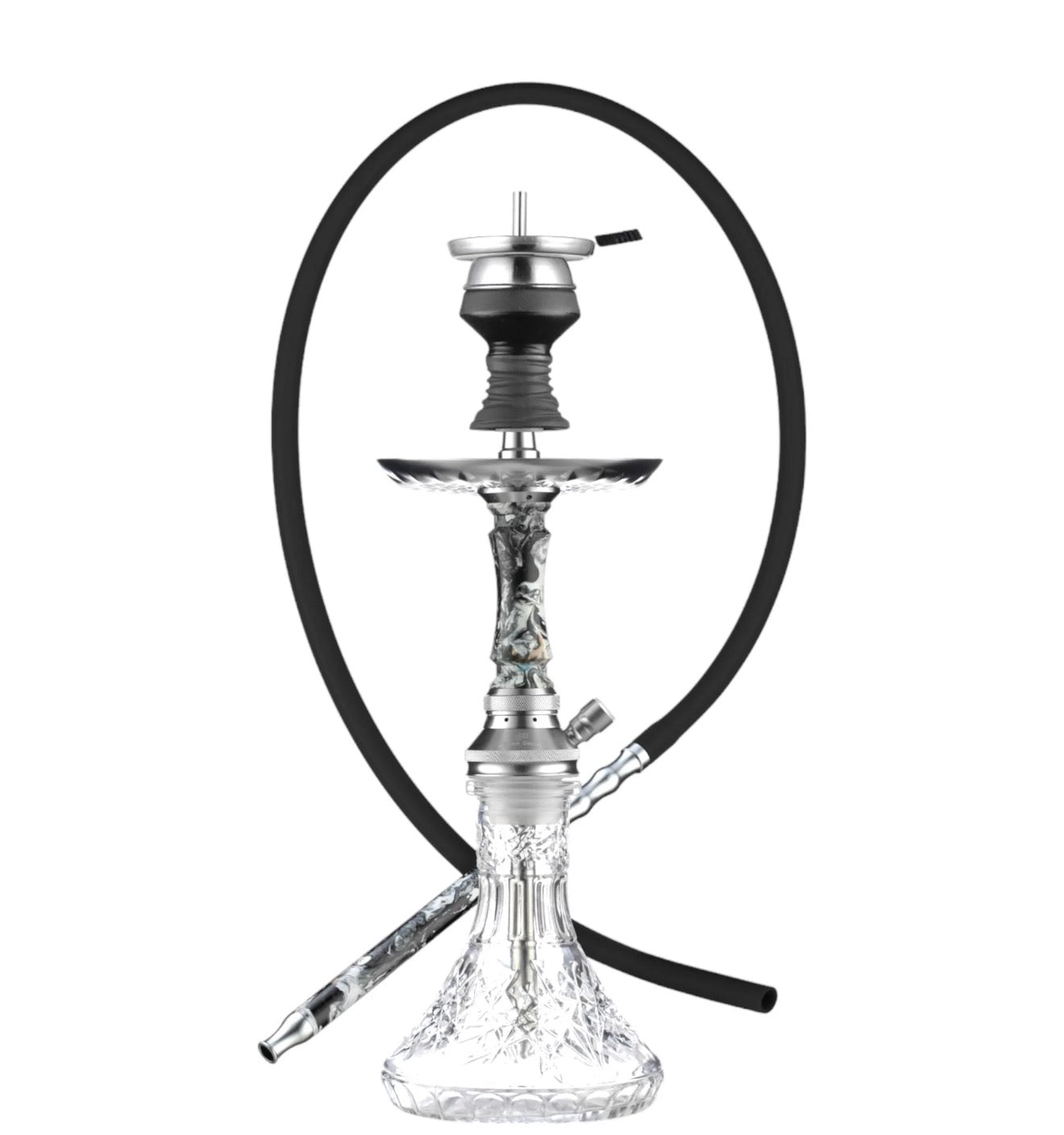 Golden Desert Obsidian Hookah - Hookah Junkie