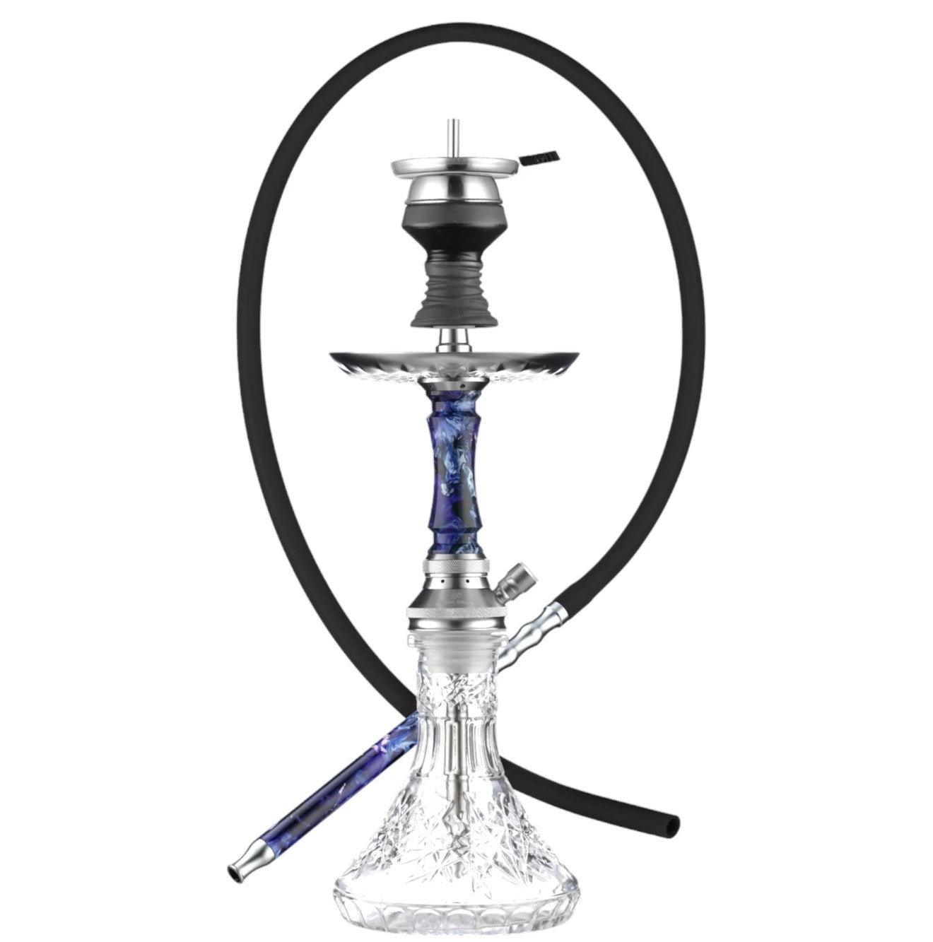 Golden Desert Obsidian Hookah - Hookah Junkie