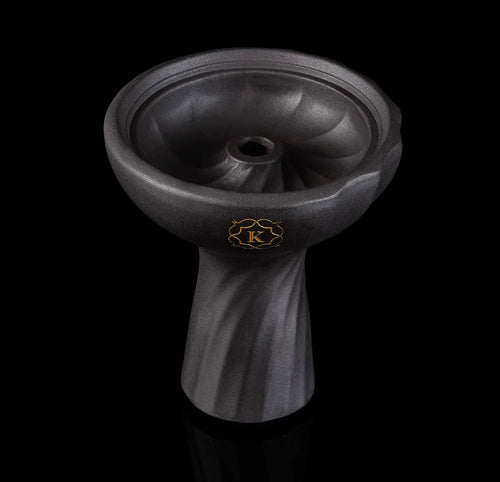Kaloud Samsaris® Kore Dào (道) Black Clay Hookah Bowl – view 2