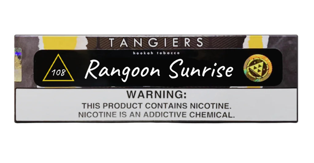 Tangiers Noir Rangoon Sunrise Shisha Tobacco 250g – Dark Leaf Hookah Tobacco