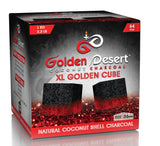 Golden Desert Charcoal XL Cubes (26MM) - Hookah Junkie