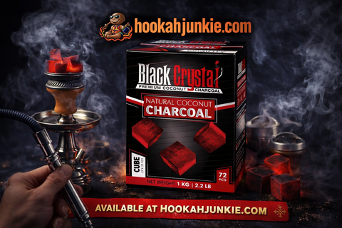 Black Crystal Coconut Charcoal - Hookah Junkie