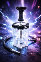 Black Crystal Lunex Hookah - Hookah Junkie