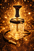 Black Crystal Lunex Hookah - Hookah Junkie
