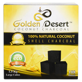 Golden Desert Coconut Charcoal – Large Cubes - Hookah Junkie