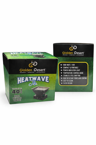 Golden Desert Heatwave Jr. Charcoal Burner - Hookah Junkie