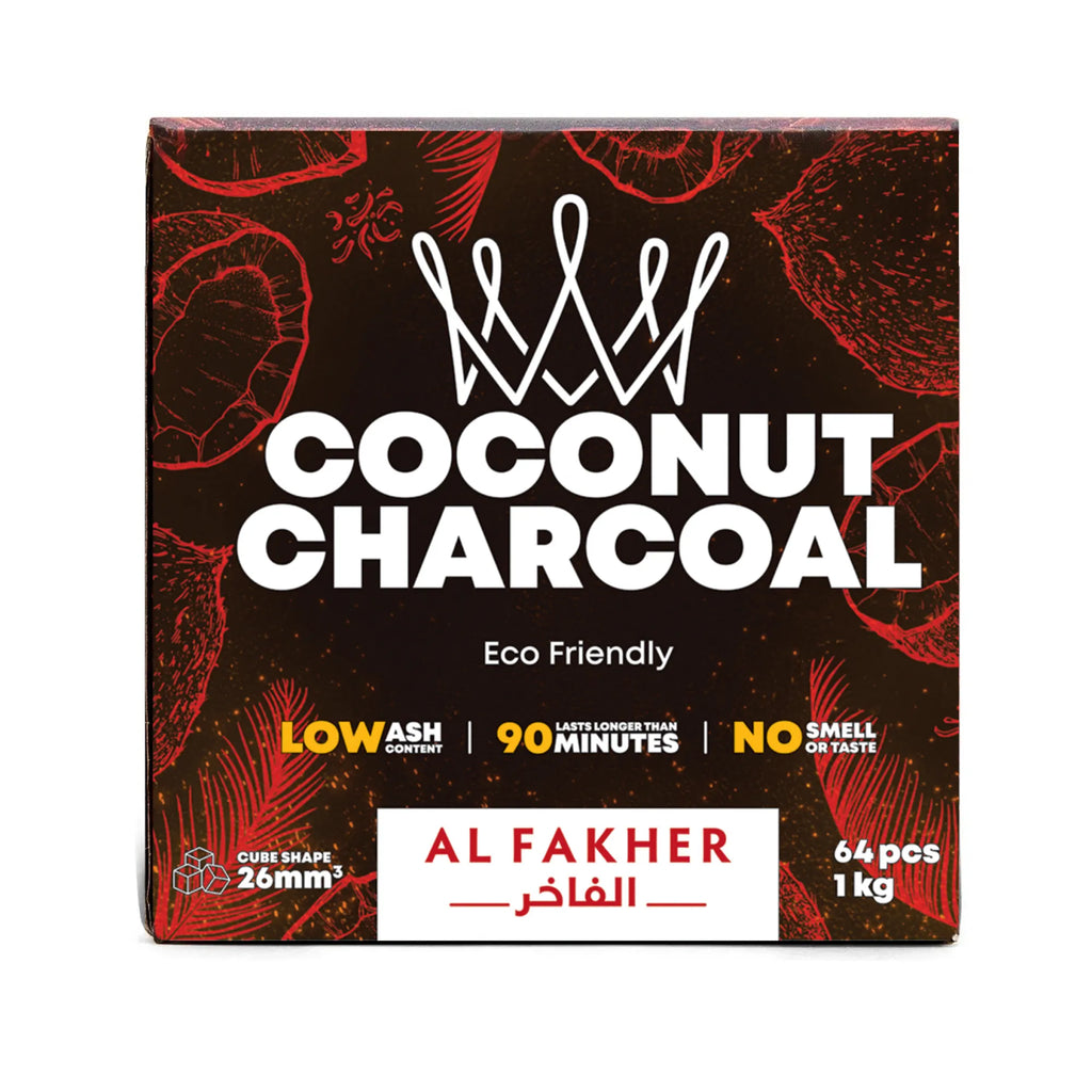 Al Fakher Cube Coconut Hookah Charcoal