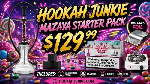 HookahJunkie Golden Desert x Mazaya Starter Bundle