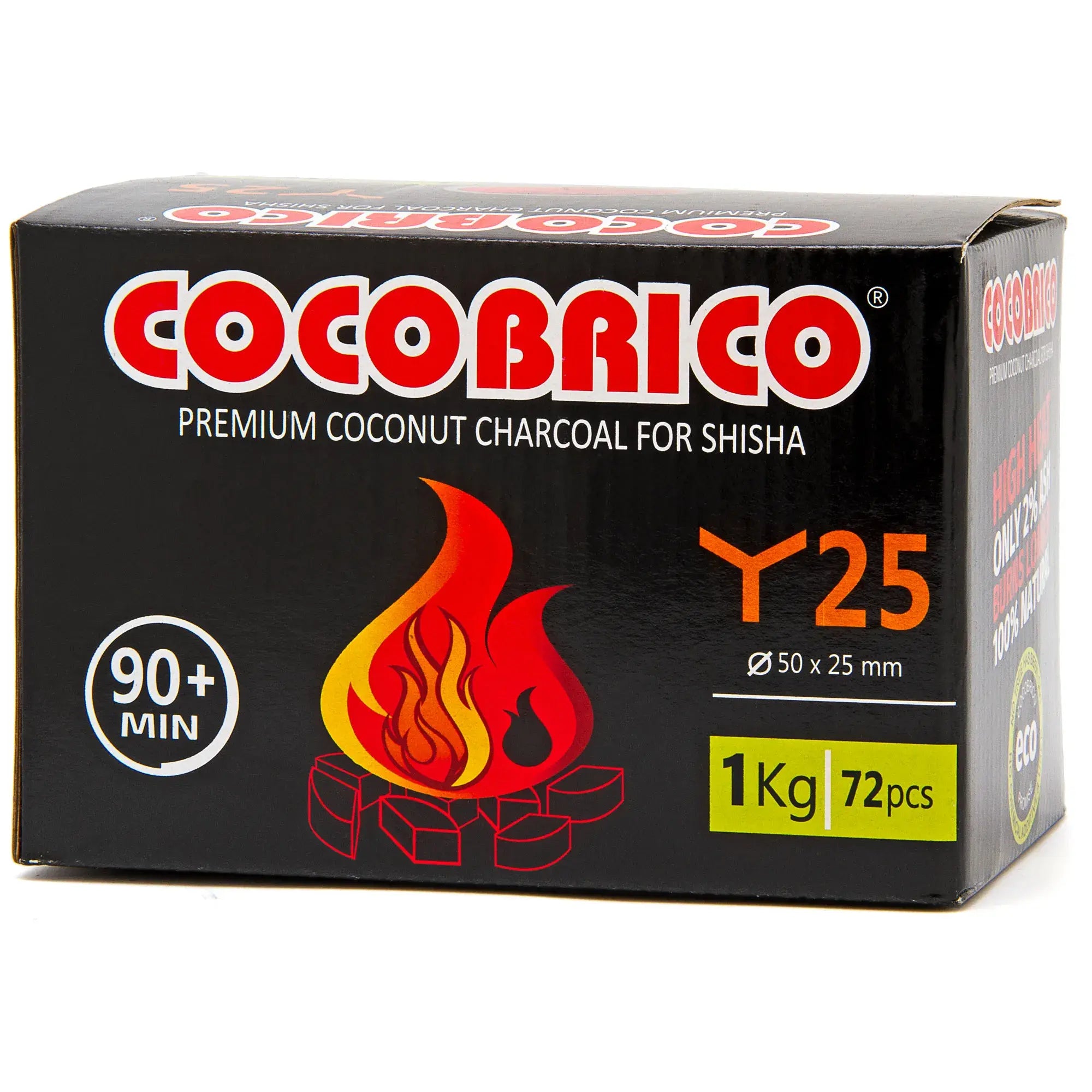 72 pcs Lotus Cut Coals - Coco Brico - Hookah Junkie