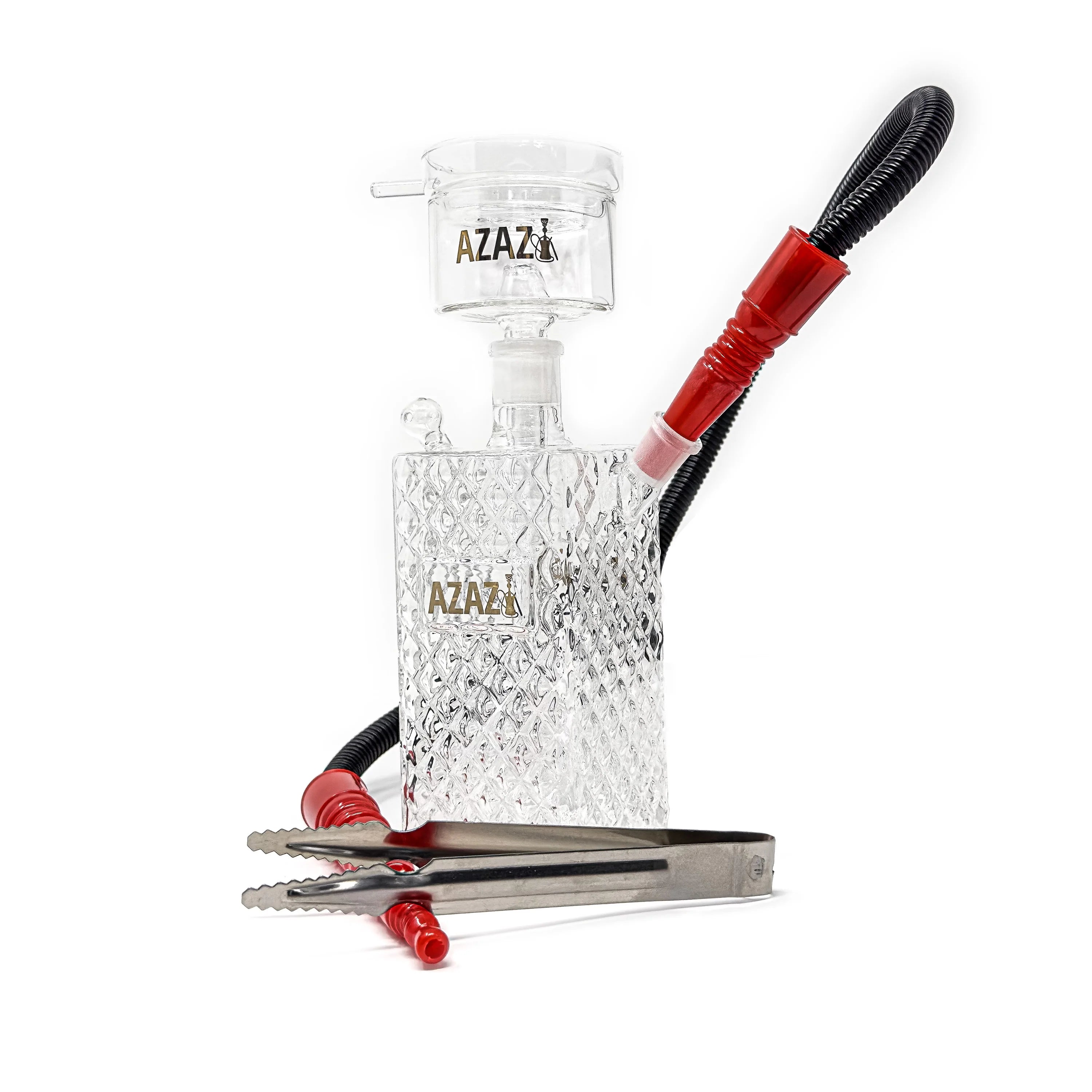 AZAZ Mini Crystal Luxury Portable Glass Hookah - Hookah Junkie