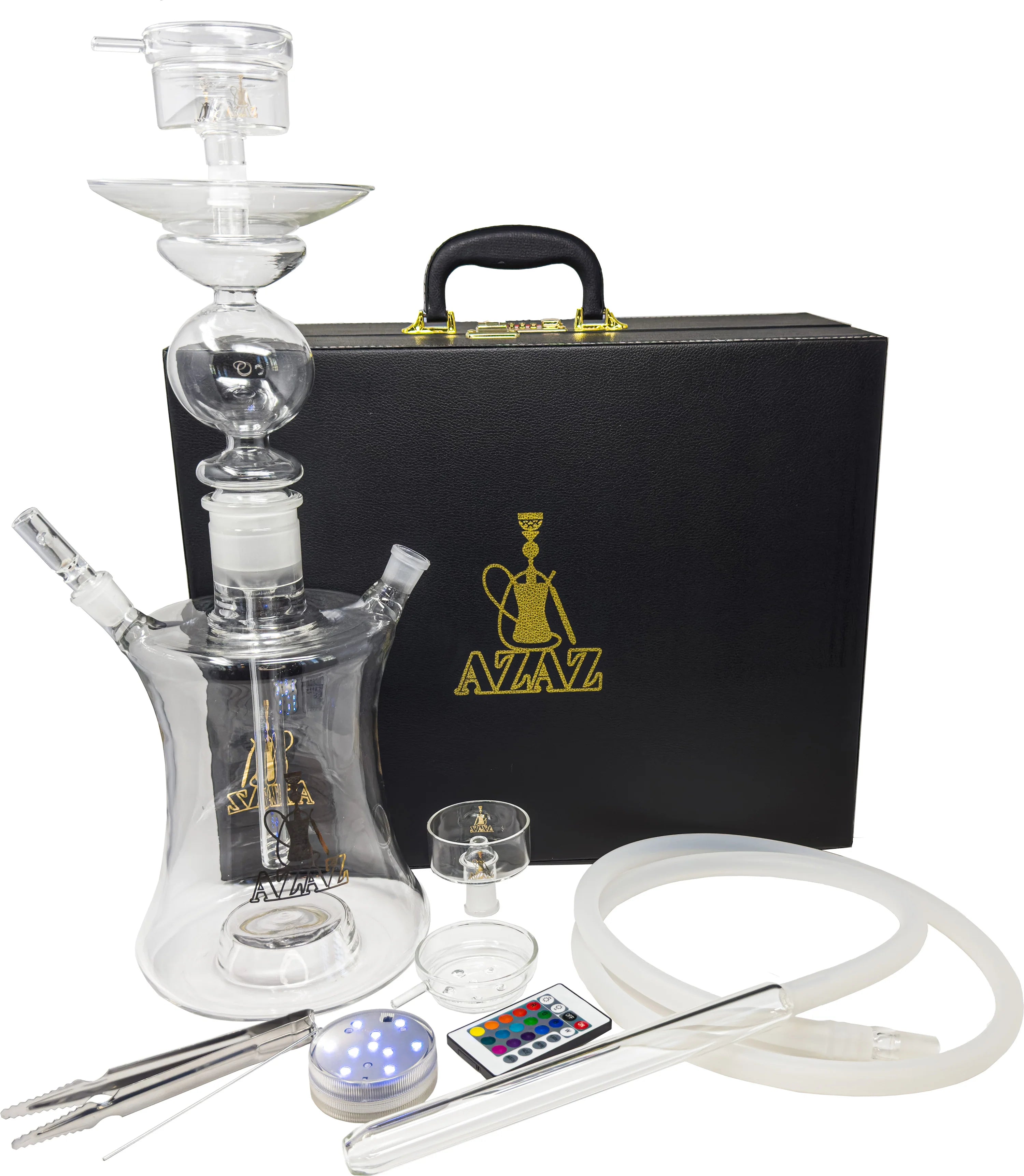 AZAZ Galactic Whirl Luxury Portable Glass Hookah - Hookah Junkie