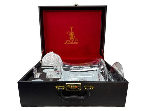 AZAZ Galactic Whirl Luxury Portable Glass Hookah - Hookah Junkie