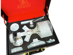 AZAZ Crystal Shisha Luxury Portable Glass Hookah Set - Hookah Junkie