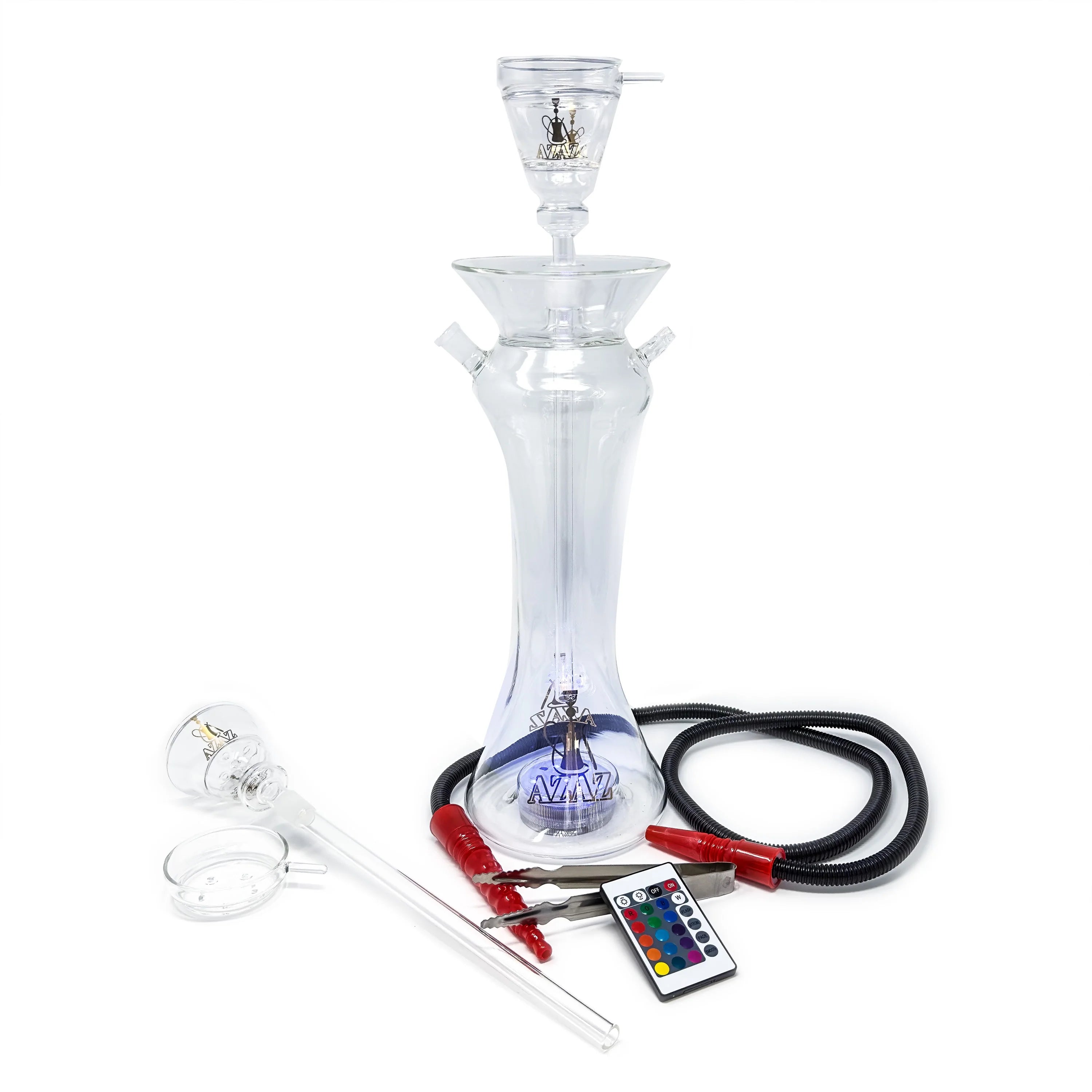 AZAZ Cosmic Breeze Luxury Tall Portable Glass Hookah Set - Hookah Junkie