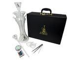 AZAZ Cosmic Breeze Luxury Tall Portable Glass Hookah Set