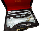 AZAZ Cosmic Breeze Luxury Tall Portable Glass Hookah Set - Hookah Junkie