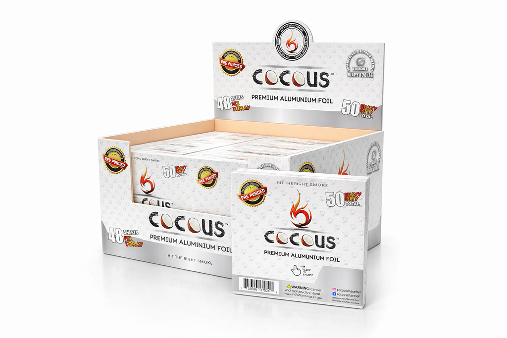 COCOUS Aluminum Pre-Poked Hookah Foil - Hookah Junkie
