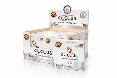 COCOUS Aluminum Pre-Poked Hookah Foil - Hookah Junkie