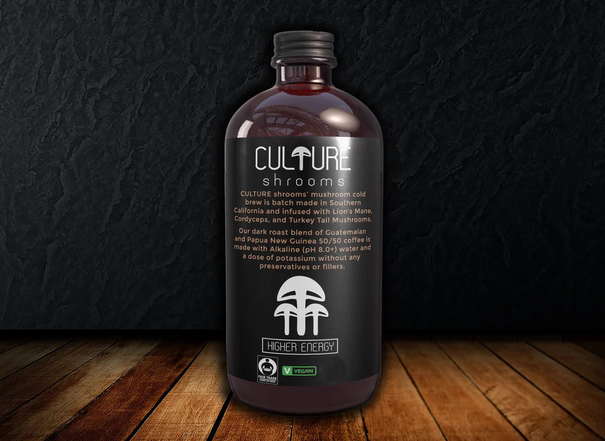The Original Cold Brew Coffee Infused with 100% Mushrooms - Hookah Junkie