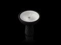 Krysalis Edition Kaloud Samsaris Lapis Black Silicone Black Ceramic Bowl for Lotus II, top down view