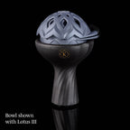 Kaloud Samsaris Kore Dào (道) Black Clay Hookah Bowl, view 8