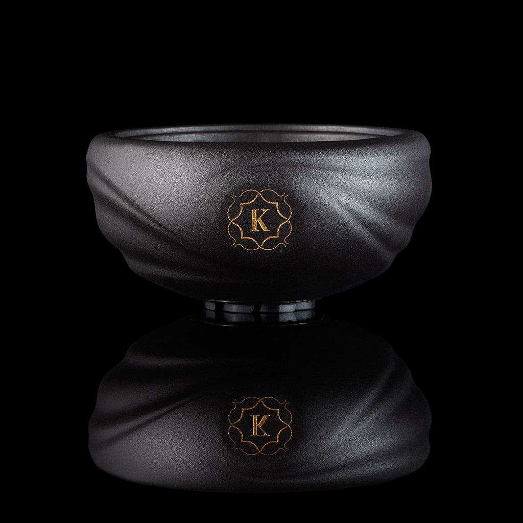 Kaloud Samsaris Kore Dào (道) Black Clay Hookah Bowl, view 3