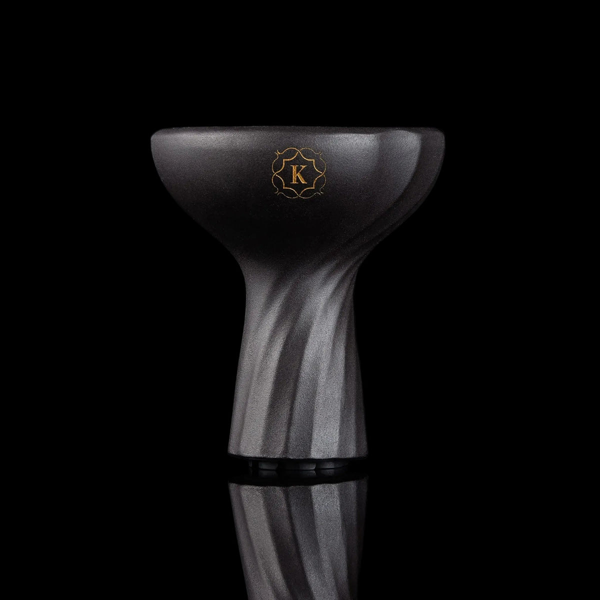 Kaloud Samsaris Kore Dào (道) Black Clay Hookah Bowl, view 5
