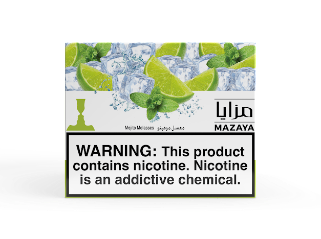 Mazaya Mojito hookah tobacco 250g shisha with lime, mint, and icy fresh mojito flavor