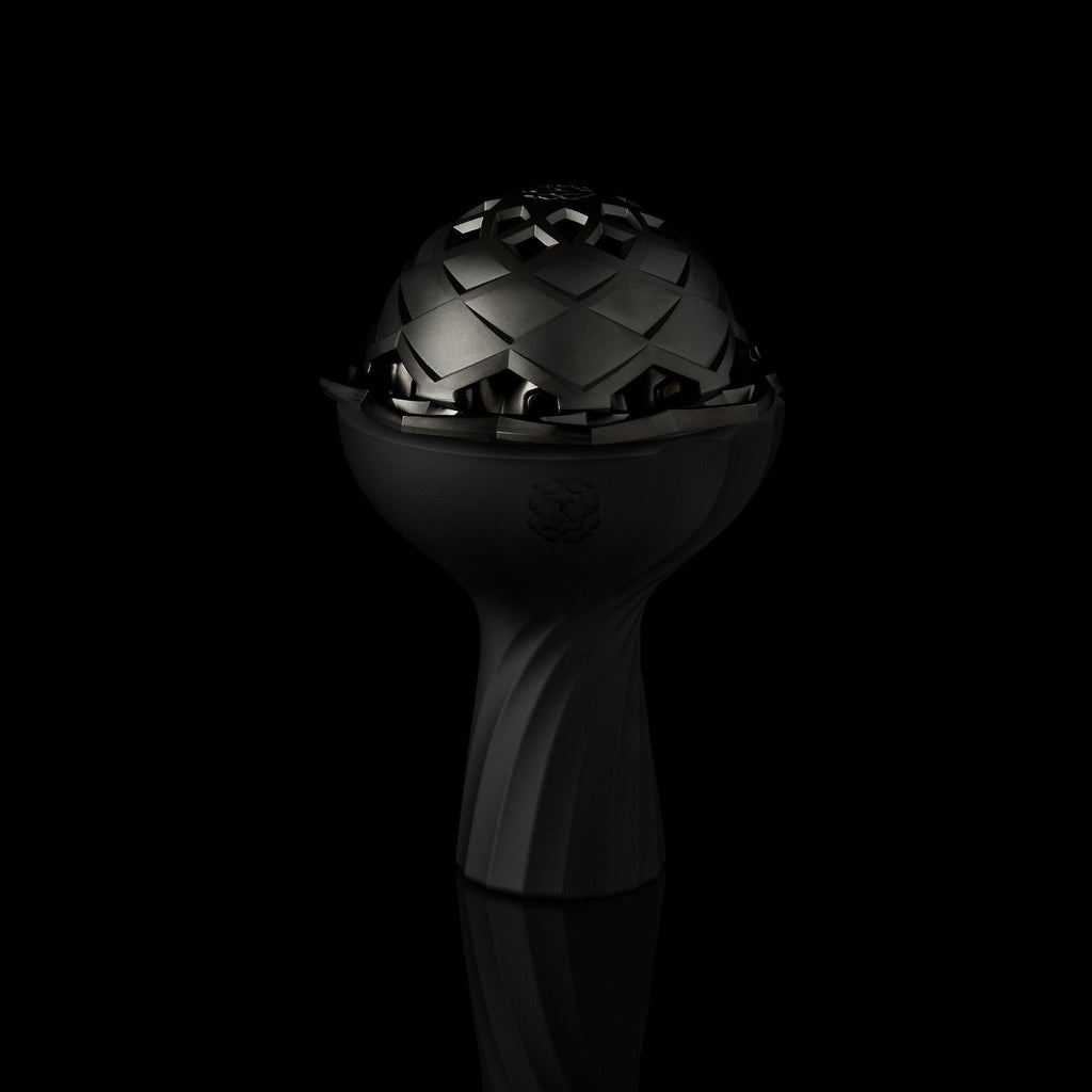 Kaloud Lotus II Niris Stainless Steel, shown with a Kaloud Samsaris bowl