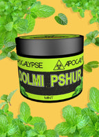 Apocalypse Dolmi Pshur Mint hookah shisha tobacco available at HookahJunkie