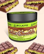 Apocalypse Dubai Chocolate Pistachio Kadahif hookah tobacco at HookahJunkie
