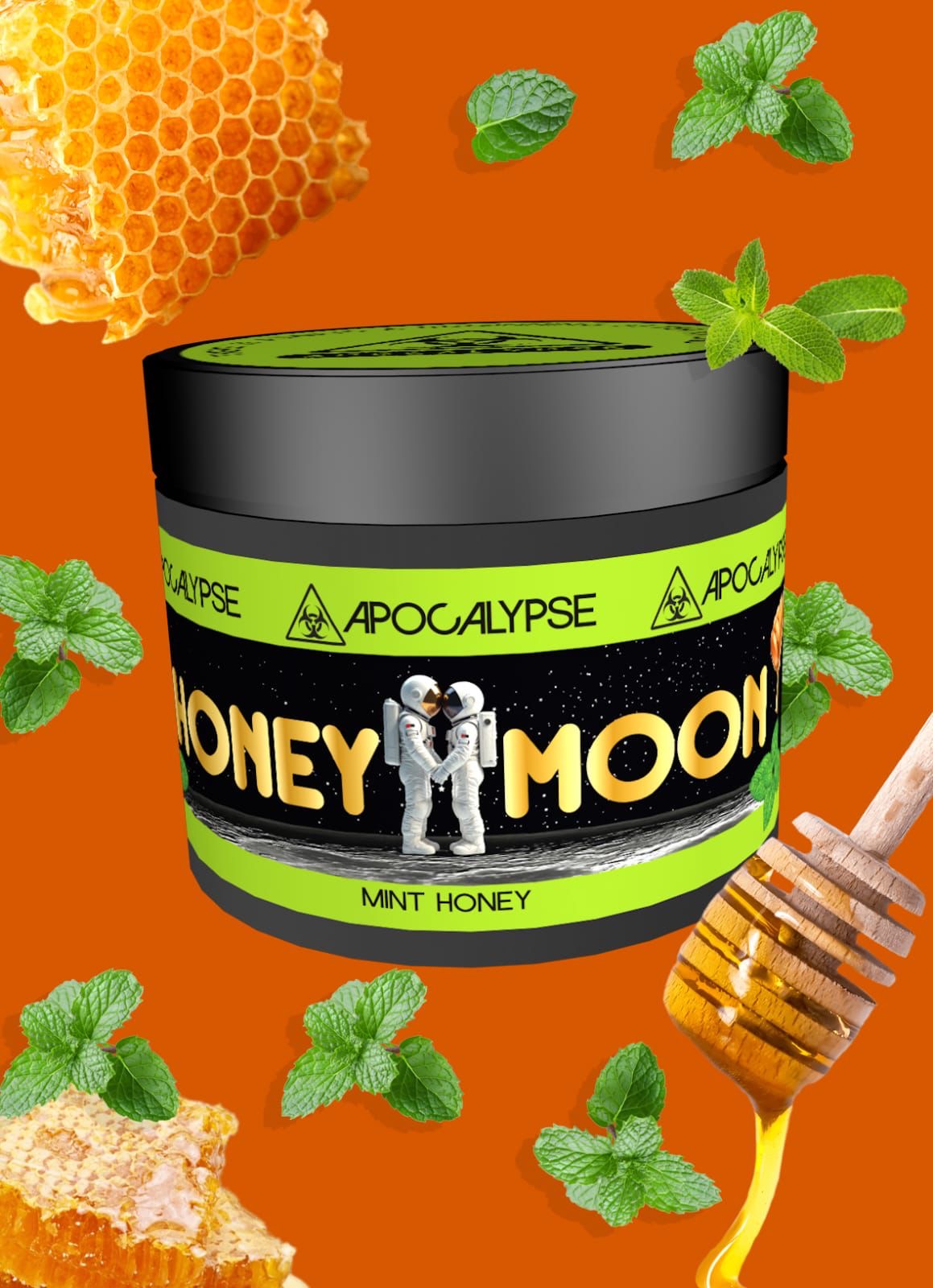 Apocalypse Honeymoon Mint Honey hookah tobacco at HookahJunkie