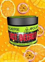 Apocalypse Hot Beirut Mango Passion Orange hookah shisha tobacco available at HookahJunkie