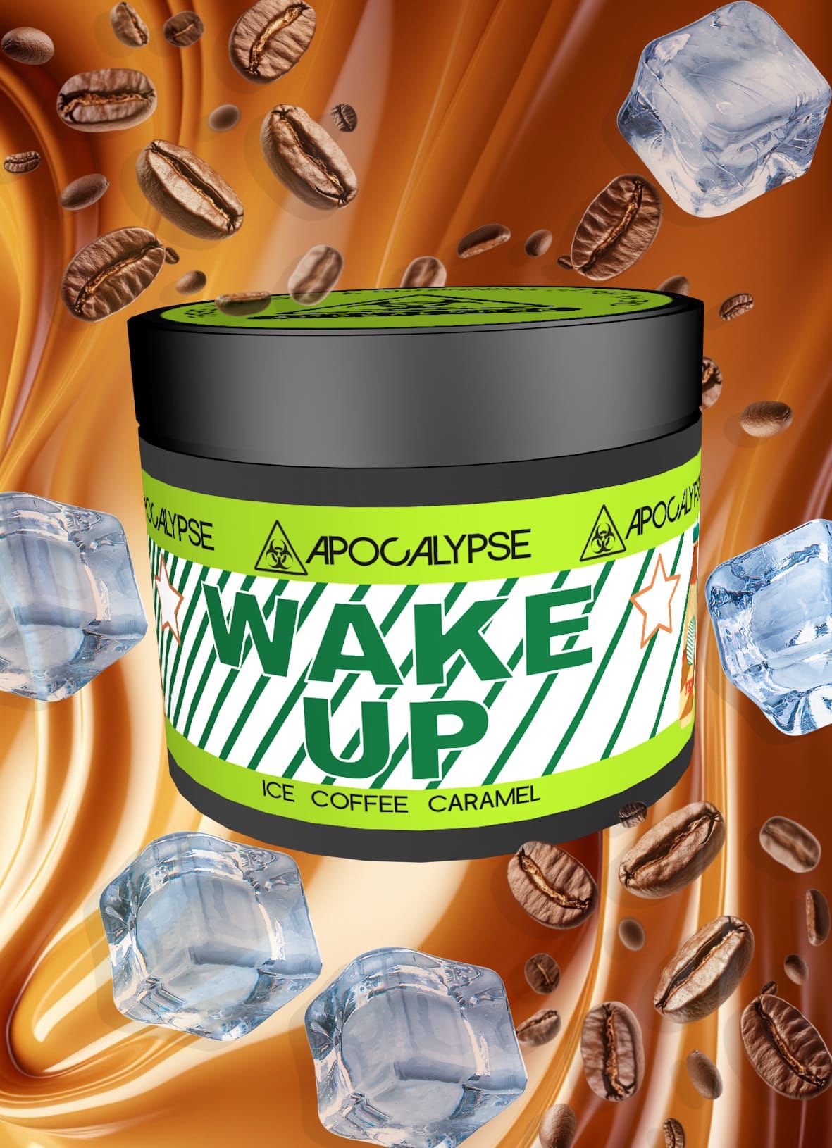 Apocalypse Wake Up Ice Coffee Caramel hookah tobacco at HookahJunkie
