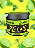 Apocalypse Zeus Lime Mint hookah shisha tobacco available at HookahJunkie
