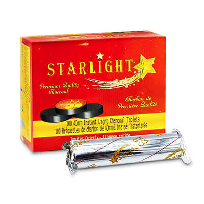 Starlight quick light Charcoal - Hookah Junkie