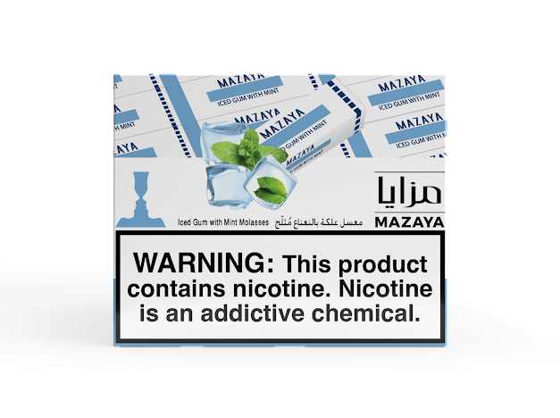 Mazaya Iced Gum with Mint hookah tobacco 250g icy gum mint shisha flavor